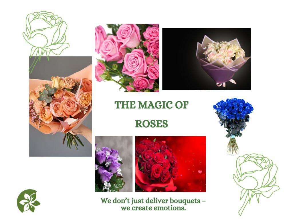 Roses and different emotions.