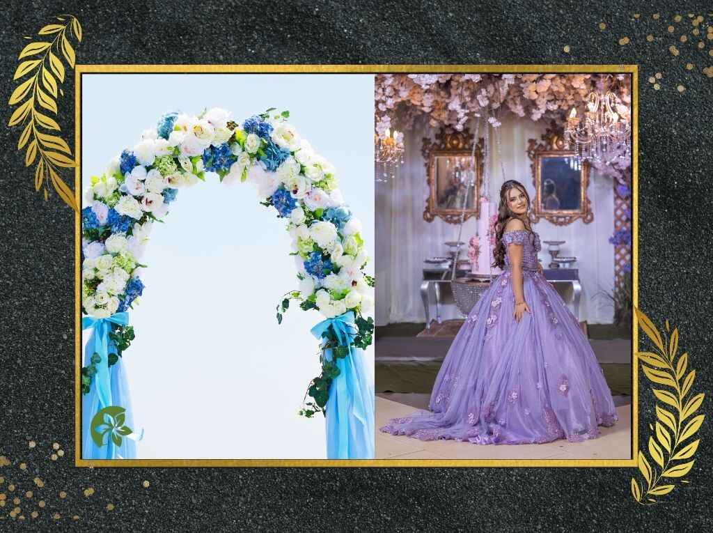 An elegant and festive atmosphere with opening flowers