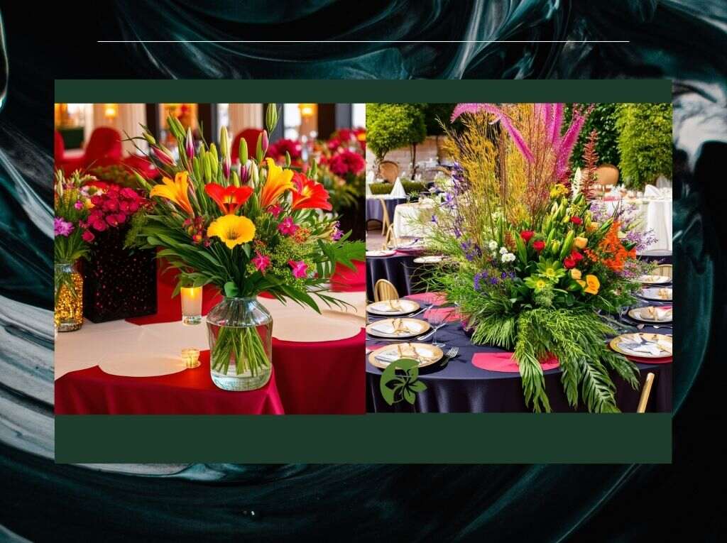 The perfect flowers complement the event space